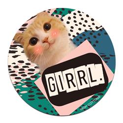 Girl - 4" ROUND Magnets