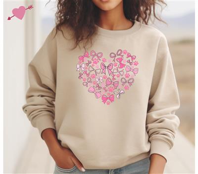 Valentine,  Sweatshirt | Valentines Day Shirt | Crewneck | People Shirt - BOW & PAW HEART