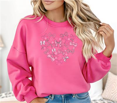 Valentine,  Sweatshirt | Valentines Day Shirt | Crewneck | People Shirt - BOW & PAW HEART