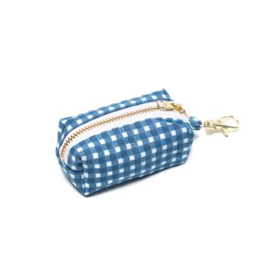 Dog Waste Bag Holders - Blue Gingham
