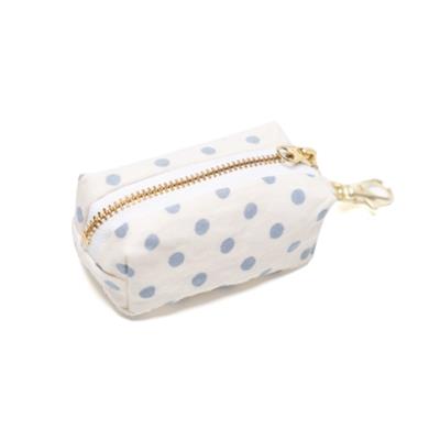 Dog Waste Bag Holders - Polka Dot Blue