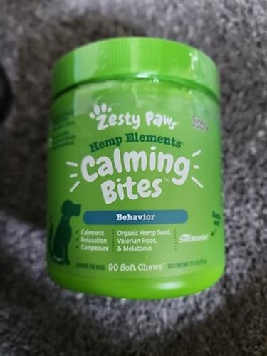Zesty Paws Hemp Elements Calming Bites Soft Chews – Turkey Flavor (90 ct)