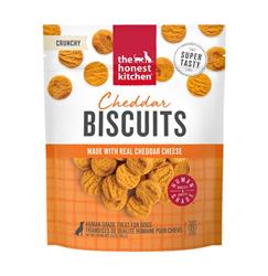 The Honest Kitchen Dog Cheddar Biscuits Made With Real Cheddar Cheese 3.5Oz Pouch