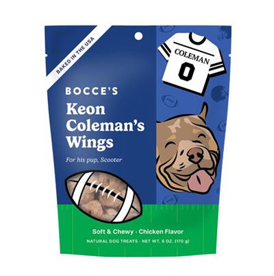 Bocce's Bakery Dog NFLPA Keon Coleman'S Wings Soft & Chewy Treats 6oz.