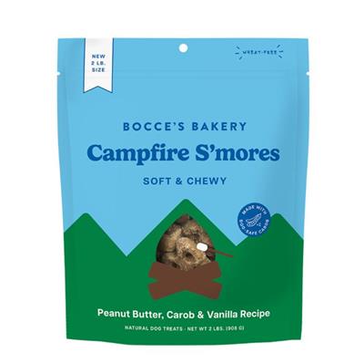 Bocce's Bakery Dog Grain Free Campfire S'mores Soft & Chewy Treats 32oz.