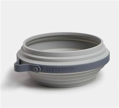 Nomad Collapsible Dog Bowl - Large - Grey