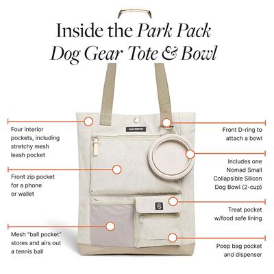 Park Pack Dog Gear Tote - Sand