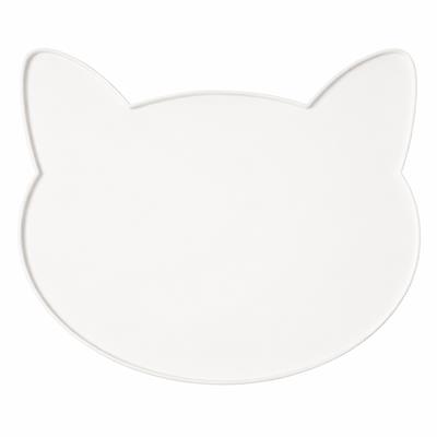 Oscar Silicone Cat Placemat - White