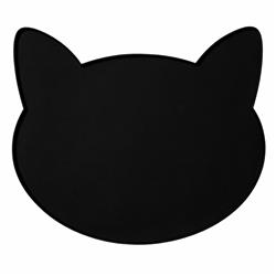 Oscar Silicone Cat Placemat - Black