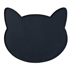 Oscar Silicone Cat Placemat - Navy Blue