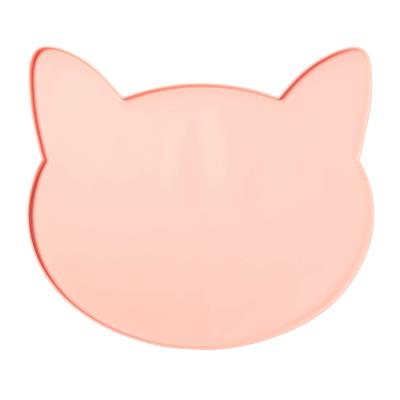 Oscar Silicone Cat Placemat - Blush Pink