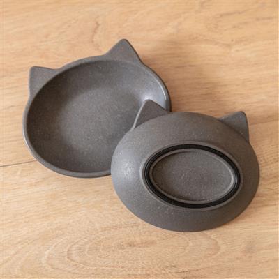Nico Two Pack Cat Dish - Light Grey