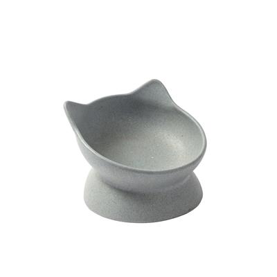 Archie Tilt Bamboo Cat Bowl - Blue