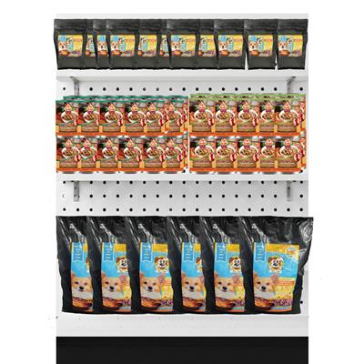 Dry & Wet Dog Food Planogram - 2 Foot - 3 Shelf