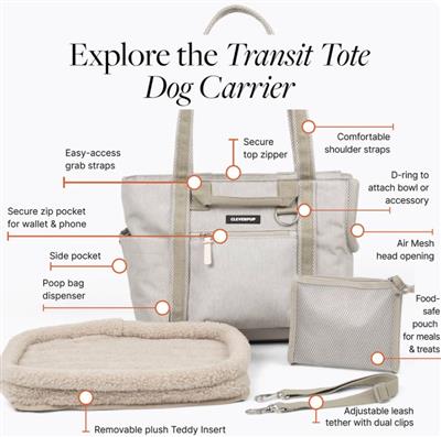 Transit Dog Carrier Tote - Medium - Sand