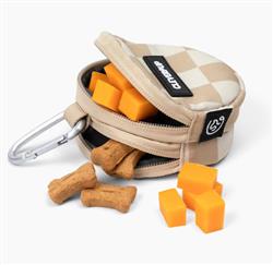 Snackpack Insulated Treat Pouch - Tan Checkerboard