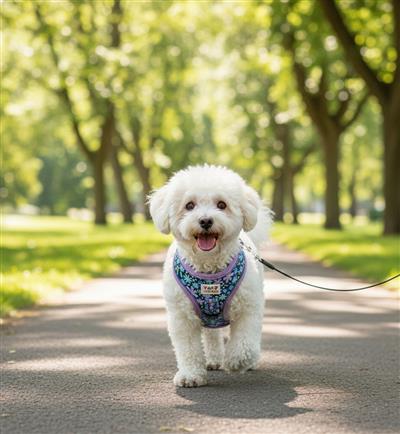 PRE-ORDER Lavender Garden Purple Floral Harness | Recycled Neoprene