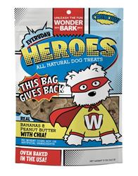 Heroes Dog Treats – Banana & Peanut Butter, All-Natural, Small-Batch, USA Made