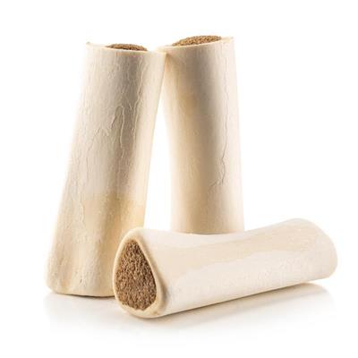 5-6" Peanut Butter Filled Bone - Beef Shin Dog Chew - Long Lasting Dental Treat