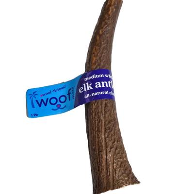 Medium Whole Elk Antler (Grade A) — Bulk/Case Pack Wholesale — Long-Lasting Natural Dog Chew