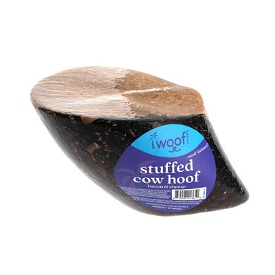 Cow Hoof Bacon & Cheese Filled Dog Chew - Long Lasting Treat