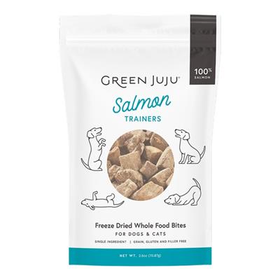 Green Juju Dog & Cat Freeze-Dried Grain Free Salmon Trainers 2.5oz.
