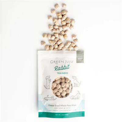 Green Juju Dog & Cat Freeze-Dried Grain Free Rabbit Trainers 2.5oz.