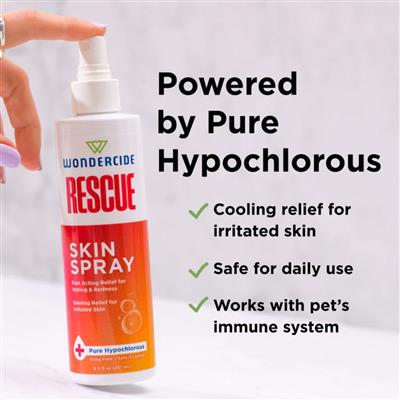 Wondercide Dog & Cat Rescue Skin Spray 8.5oz.
