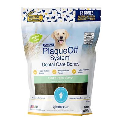 Proden Dog Plaqueoff Dental Care Bones - Mint Fusion 17oz.