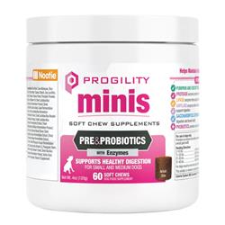 Nootie Dog Progility Digestive Support With Enzymes Mini Soft Chews - 60 Count