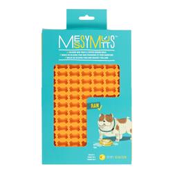 Messy Mutts Dog Silicone Mini Treat & Topper Making Mold Blue & Orange 2 Pack
