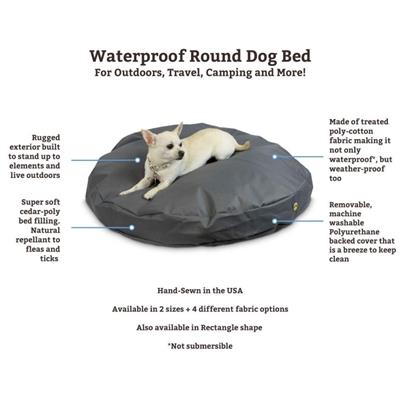 Waterproof Round Dog Bed