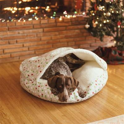 Luxury Cozy Cave® Dog Bed - Holiday Collection