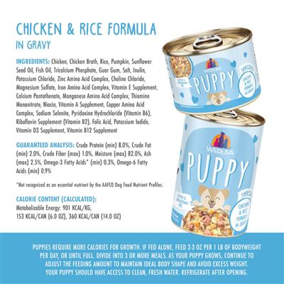 Weruva Dog Puppy Chicken & Rice Formula 6oz. - (Case of 8)