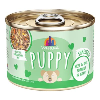 Weruva Dog Puppy Beef & Rice Formula 6oz. - (Case of 8)