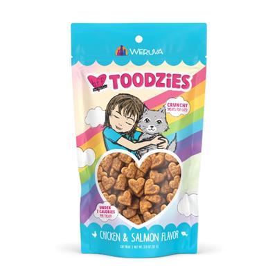 BFF Cat Toodzies Crunchy Chicken & Salmon Treats 2oz.