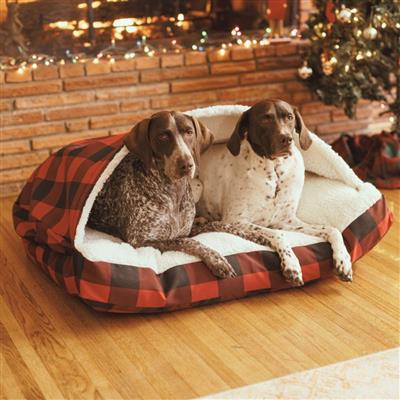 Luxury Cozy Cave® Rectangle Dog Bed - Holiday Collection