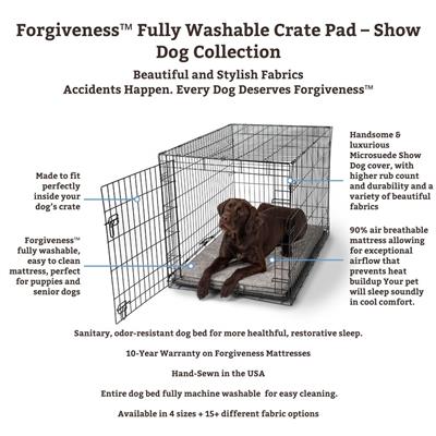 Forgiveness™ Fully Washable Crate Pad - Show Dog Collection