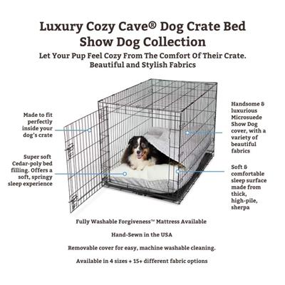 Luxury Cozy Cave® Dog Crate Bed - Show Dog Collection