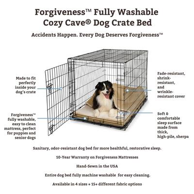 Forgiveness™ Fully Washable Cozy Cave® Dog Crate Bed