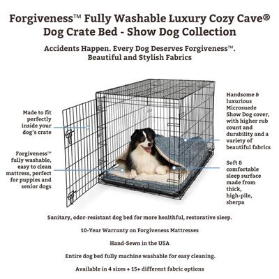 Forgiveness™ Fully Washable Luxury Cozy Cave® Dog Crate Bed - Show Dog Collection