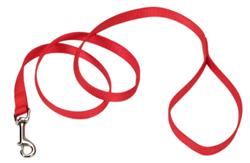 Coastal SinglePly Nylon Dog Leash Red, 1ea/5/8 In X 6 ft