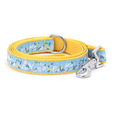 Bunnies & Flowers Dog Collar