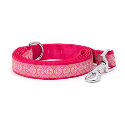 Medallion Dog Collar & Lead - Pink