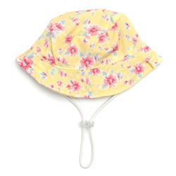 Fancy Floral Bucket Hat - Yellow