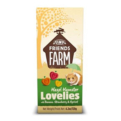 Tiny Friends Farm Hazel Hamster Lovelies w/Banana, Strawberry & Apricot 1ea/4.2oz.