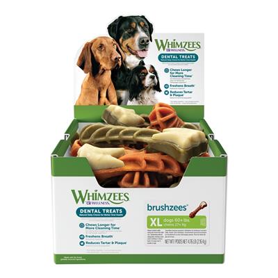 Whimzees Bulk Box Toothbrush Star XL 18 Count