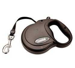 Coastal Retractable Dog Leash Black, 1ea/16 ft, MD