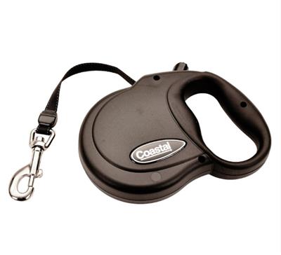 Coastal Retractable Dog Leash Black, 1ea/16 ft, LG