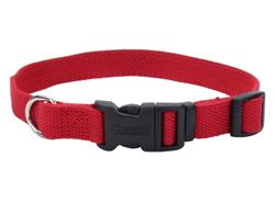 New Earth Soy Adjustable Dog Collar Cranberry, 1ea/5/8 In X 812 in